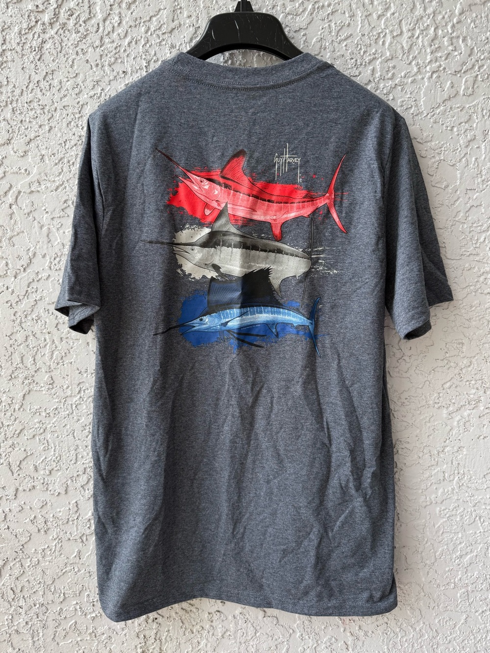 Guy Harvey Men’s Fishing shirt Threadcycled Short Sleeve T-Shirt Medium